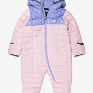 NIKE Baby Girls Colourblock Snowsuit in Pink